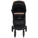Vidaxl PRAM 2-i-1 stålantracitfarvet