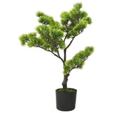 Vidaxl kunstig plante med pot Pinus bonsai 60 cm grøn