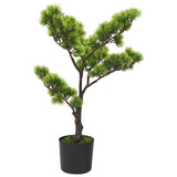 Vidaxl kunstig plante med pot Pinus bonsai 60 cm grøn