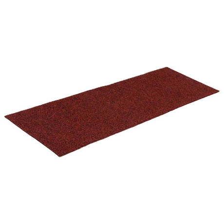 Vidaxl Stair Mats Self -fast 15 stykker 60x25 cm Bordeaux rød rektangulær