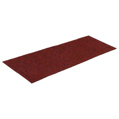 Vidaxl Stair Mats Self -fast 15 stykker 60x25 cm Bordeaux rød rektangulær
