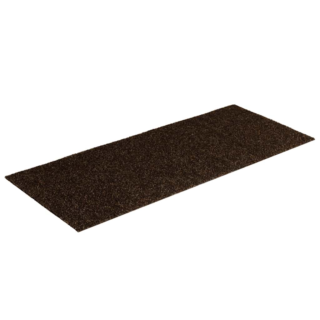 Vidaxl Stair Mats Self -fast 15 stykker 60x25 cm brun rektangulær