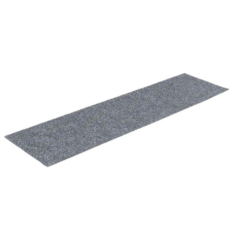 Vidaxl Stair Mats Self -fast 15 stykker 76x20 cm lysegrå rektangulær