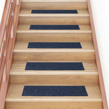 Vidaxl Stair Mats Self -fast 15 stykker 76x20 cm grå blå rektangulær