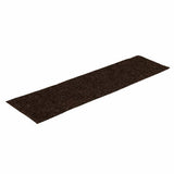 Vidaxl Stair Mats Self -fast 15 stykker 76x20 cm brun rektangulær