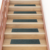 Vidaxl Stair Mats Self -fast 15 stykker 76x20 cm grøn rektangulær