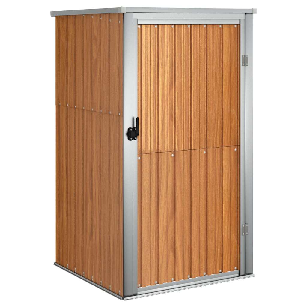 Vidaxl Garden Shed 88x89x161 cm galvaniseret stålbrun
