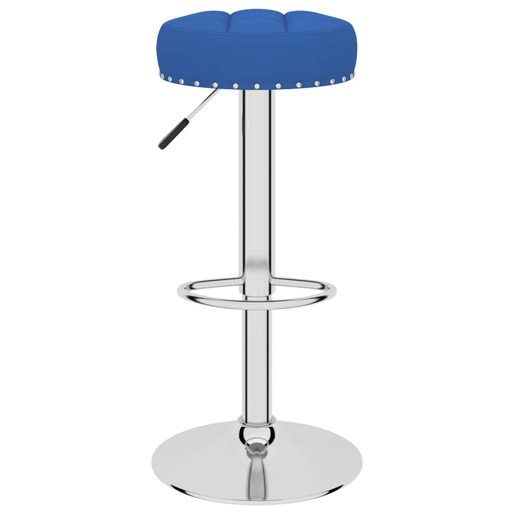 Vidaxl barkrukken 2 st stof blauw