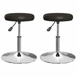 Vidaxl eetkamerstoelen 2 st kunstleer zwart