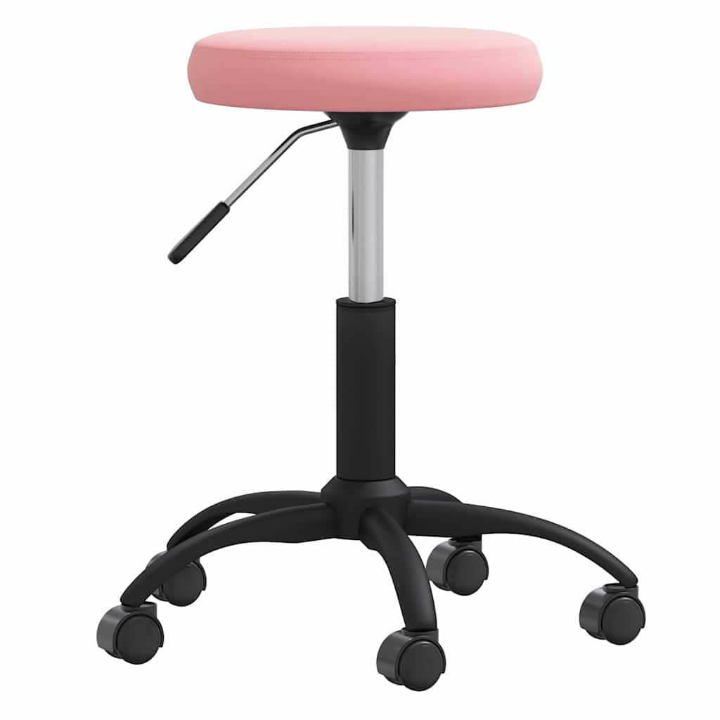 Vidaxl bureaustoel fluweel roze