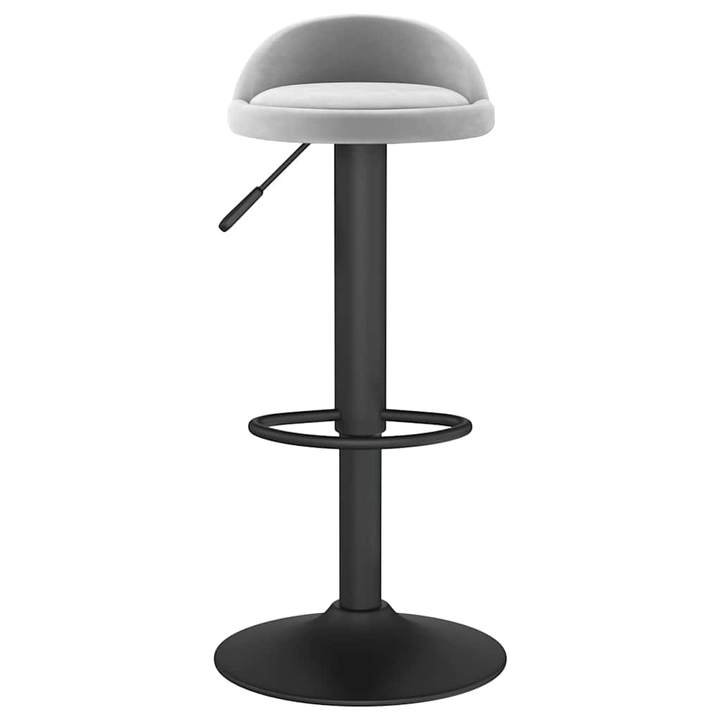Vidaxl barkruk fluweel lichtgrijs