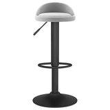 Vidaxl barkruk fluweel lichtgrijs