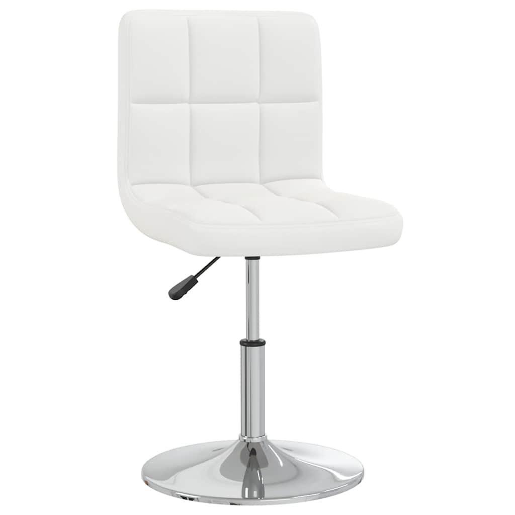 Vidaxl eetkamerstoelen 2 st kunstleer wit
