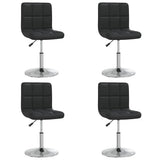 Vidaxl eetkamerstoelen 4 st kunstleer zwart