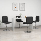 Vidaxl eetkamerstoelen 4 st kunstleer zwart