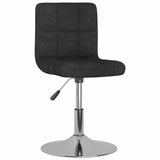 Vidaxl eetkamerstoelen draaibaar 2 st stof zwart