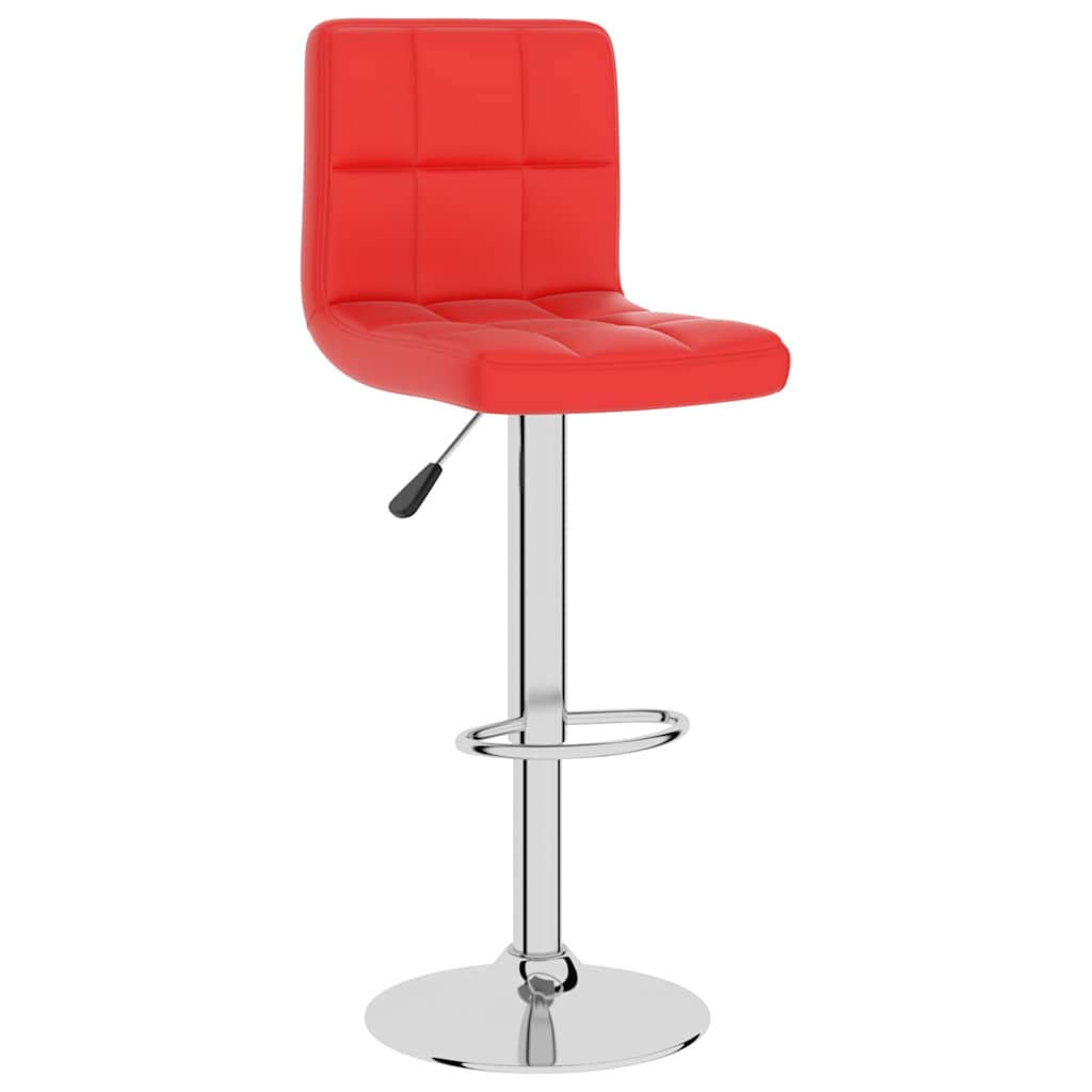 Vidaxl barkruk kunstleer rood