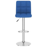 Vidaxl barkruk stof blauw