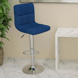 Vidaxl barkruk stof blauw