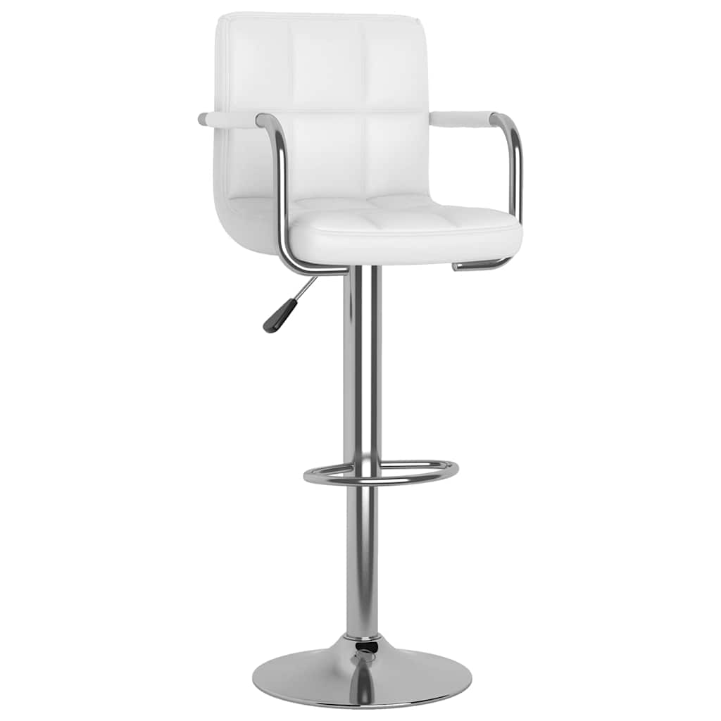 Vidaxl barstoelen 2 st kunstleer wit
