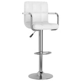 Vidaxl barstoelen 2 st kunstleer wit