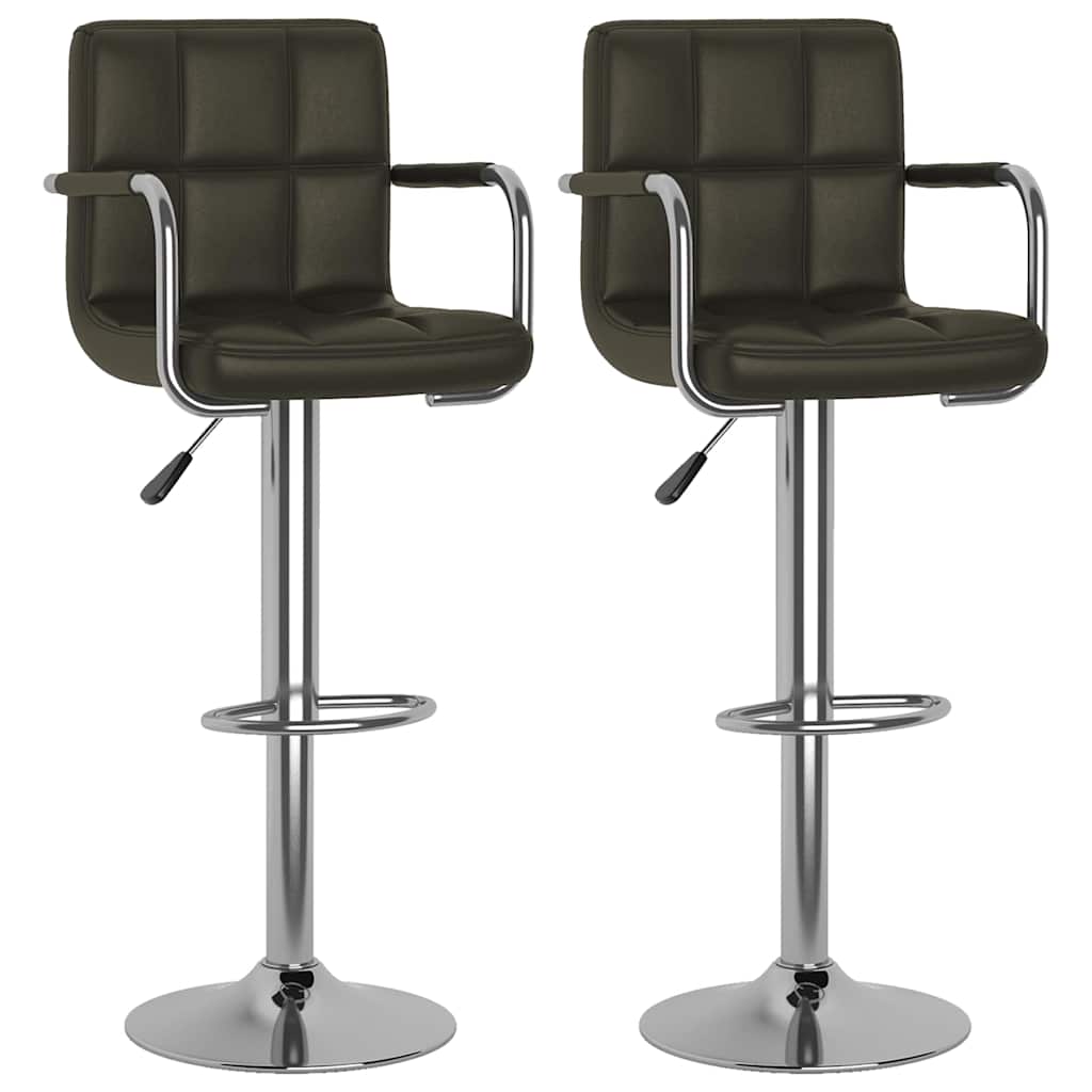 Vidaxl barstoelen 2 st kunstleer bruin