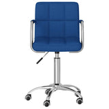 Vidaxl kantoorstoel draaibaar stof blauw