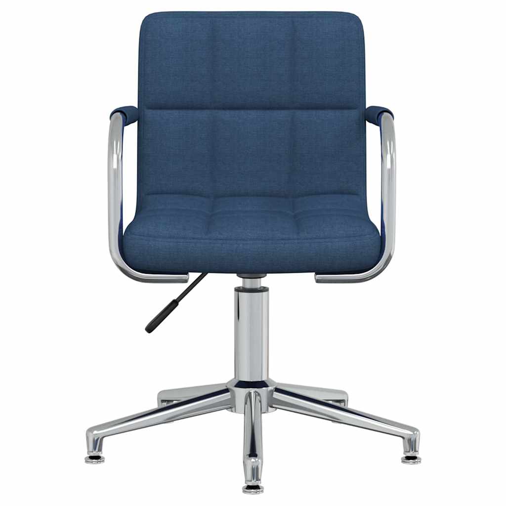Vidaxl kantoorstoel draaibaar stof blauw