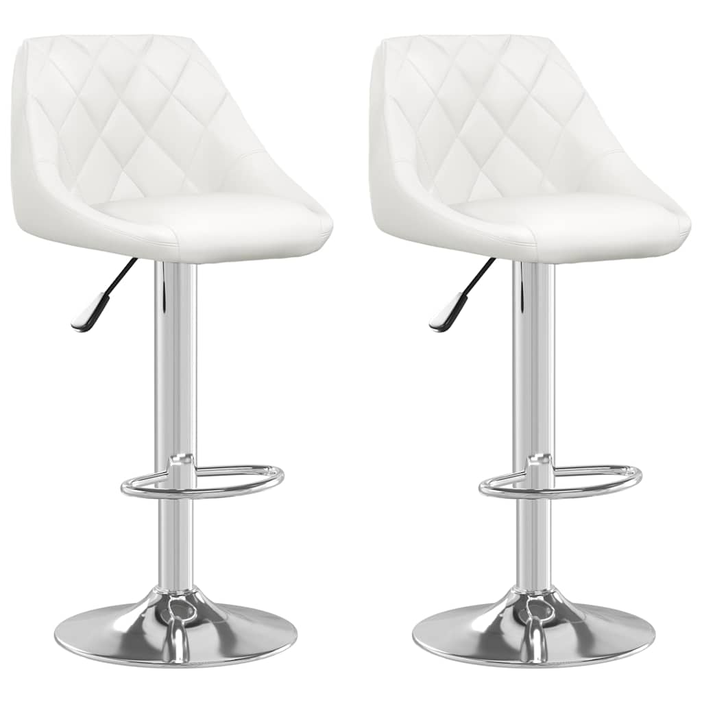 Vidaxl barstoelen 2 st kunstleer wit