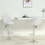 Vidaxl barstoelen 2 st kunstleer wit