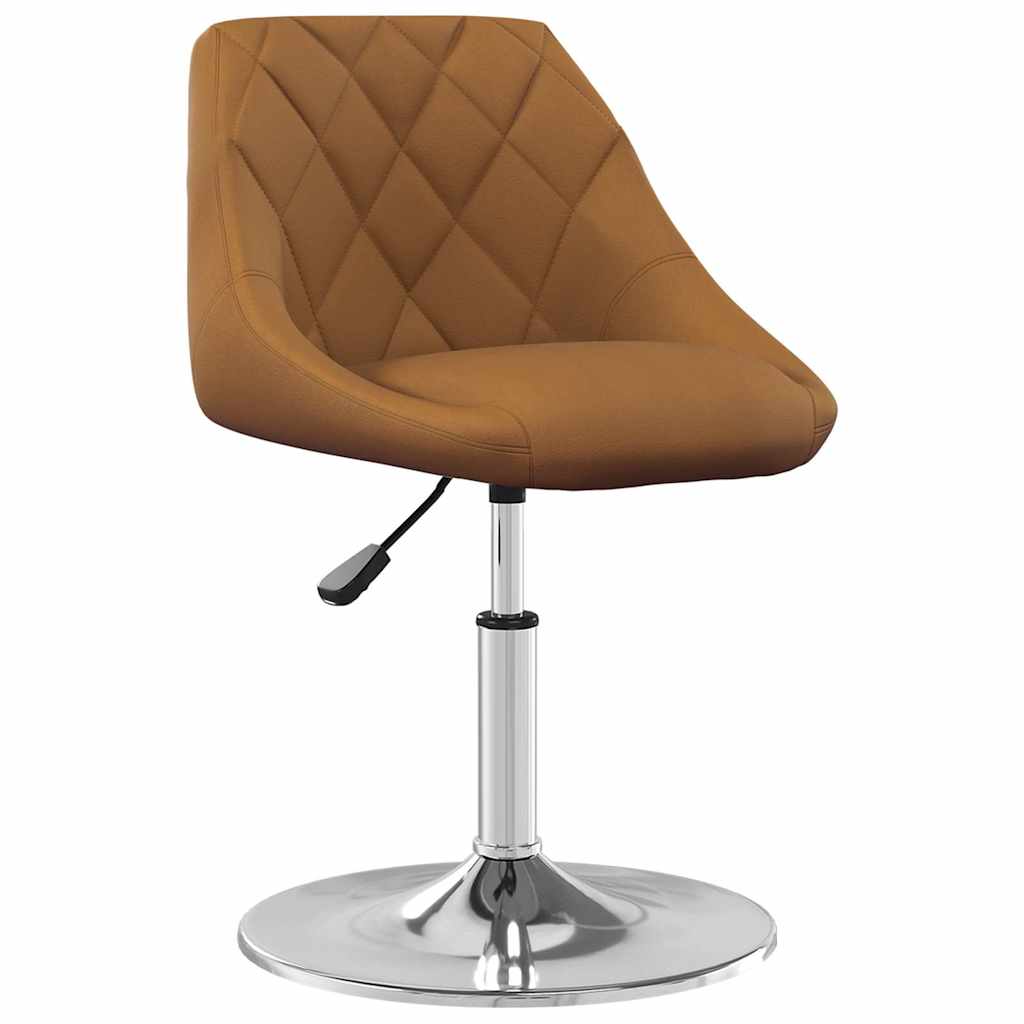 Vidaxl eetkamerstoelen draaibaar 2 st fluweel bruin
