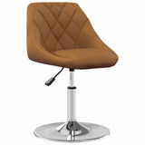 Vidaxl eetkamerstoelen draaibaar 2 st fluweel bruin