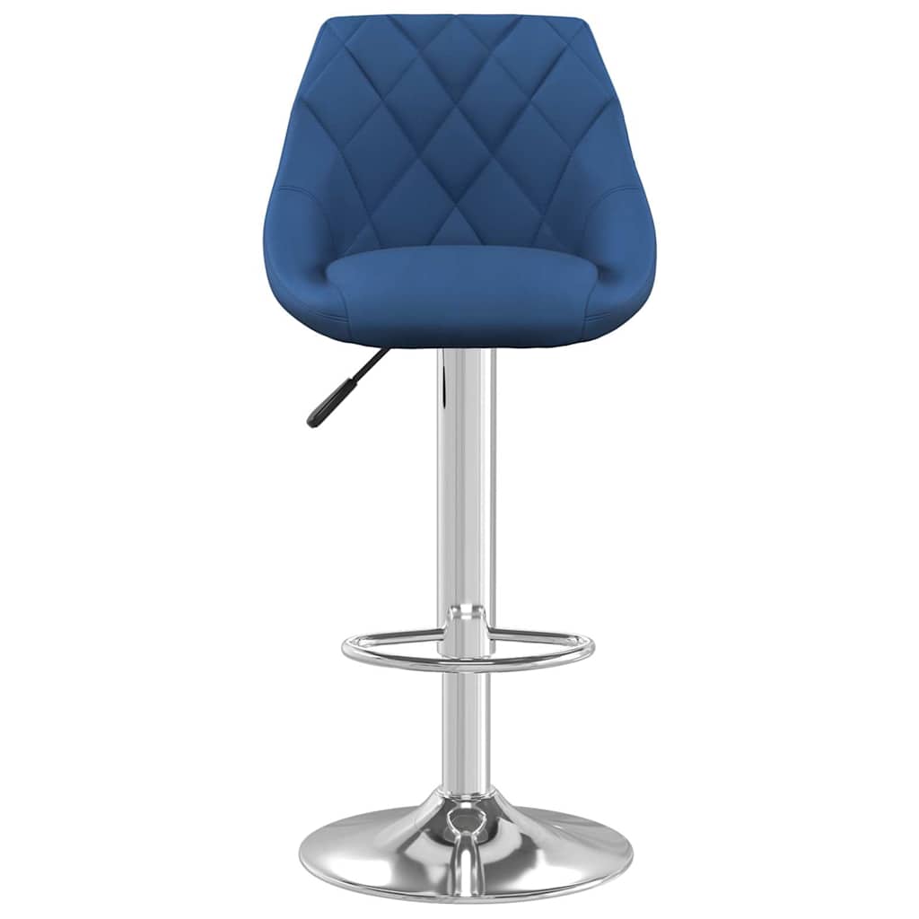 Vidaxl barkruk fluweel blauw