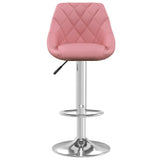 Vidaxl barkruk fluweel roze