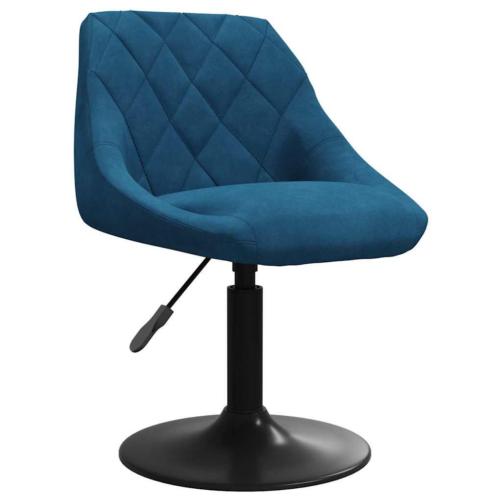 Vidaxl barkruk fluweel blauw