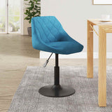 Vidaxl barkruk fluweel blauw