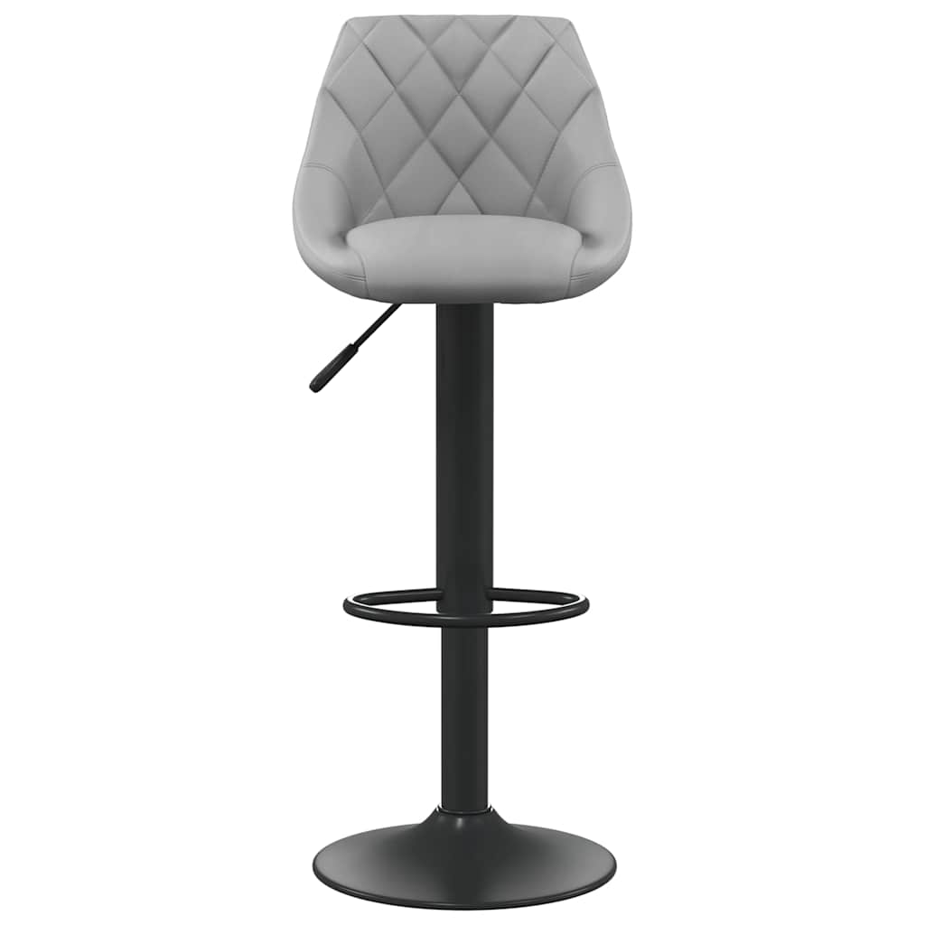Vidaxl barkruk fluweel lichtgrijs