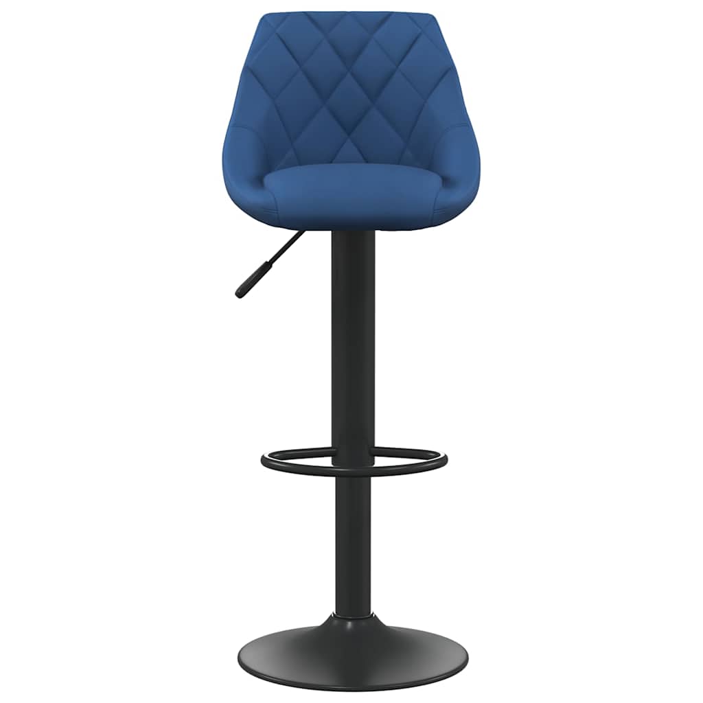Vidaxl barkruk fluweel blauw