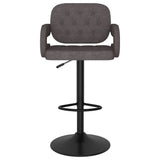 Vidaxl barkrukken 2 st stof taupe