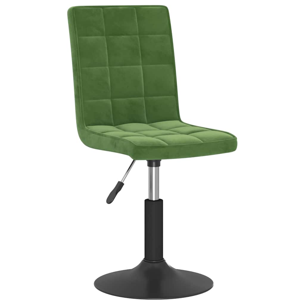 Vidaxl eetkamerstoelen draaibaar 2 st fluweel donkergroen