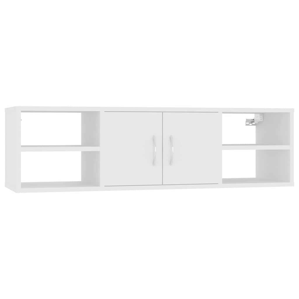 Vidaxl wandschap 102x30x29 cm bewerkt hout wit