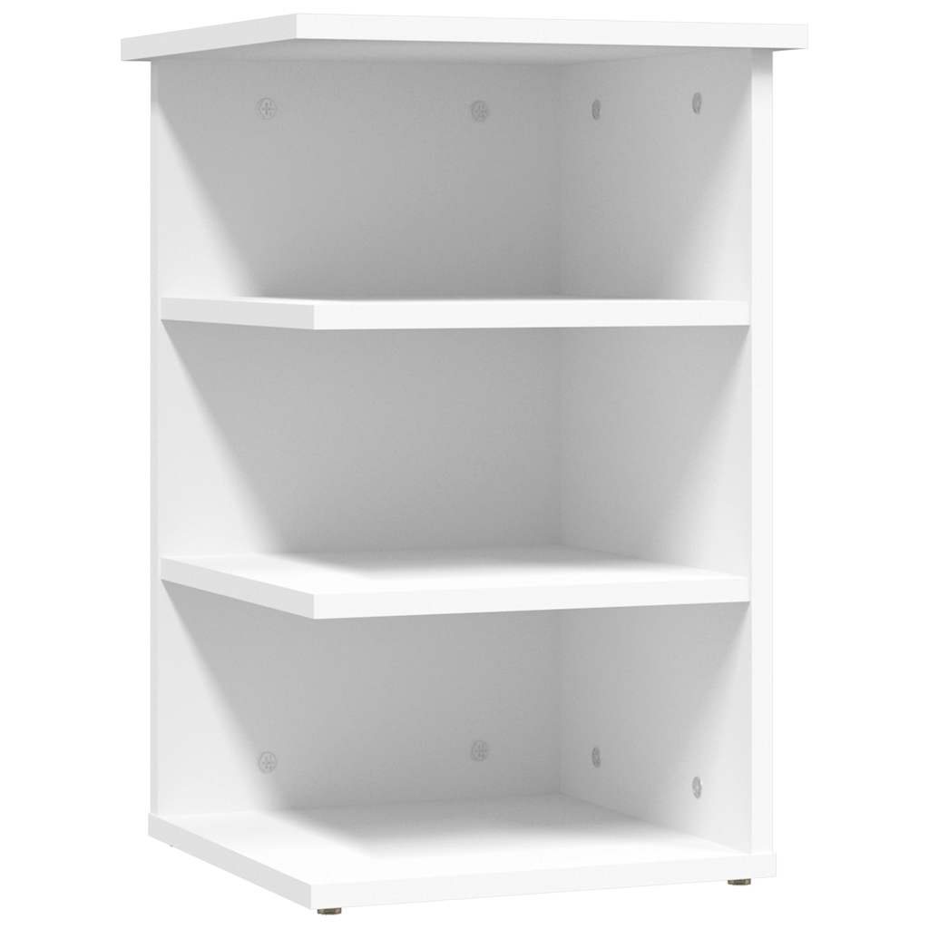 Vidaxl bijzetkast 35x35x55 cm bewerkt hout wit