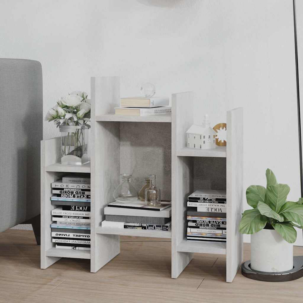 Vidaxl bijzetkast 60x26x60 cm bewerkt hout betongrijs
