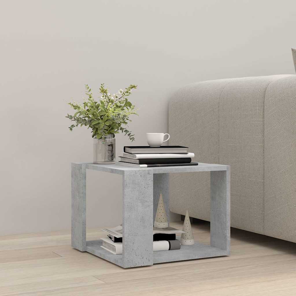 Vidaxl salontafel 40x40x30 cm bewerkt hout betongrijs