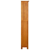 Vidaxl boekenkast met 5 schappen 70x22x140 cm massief eikenhout