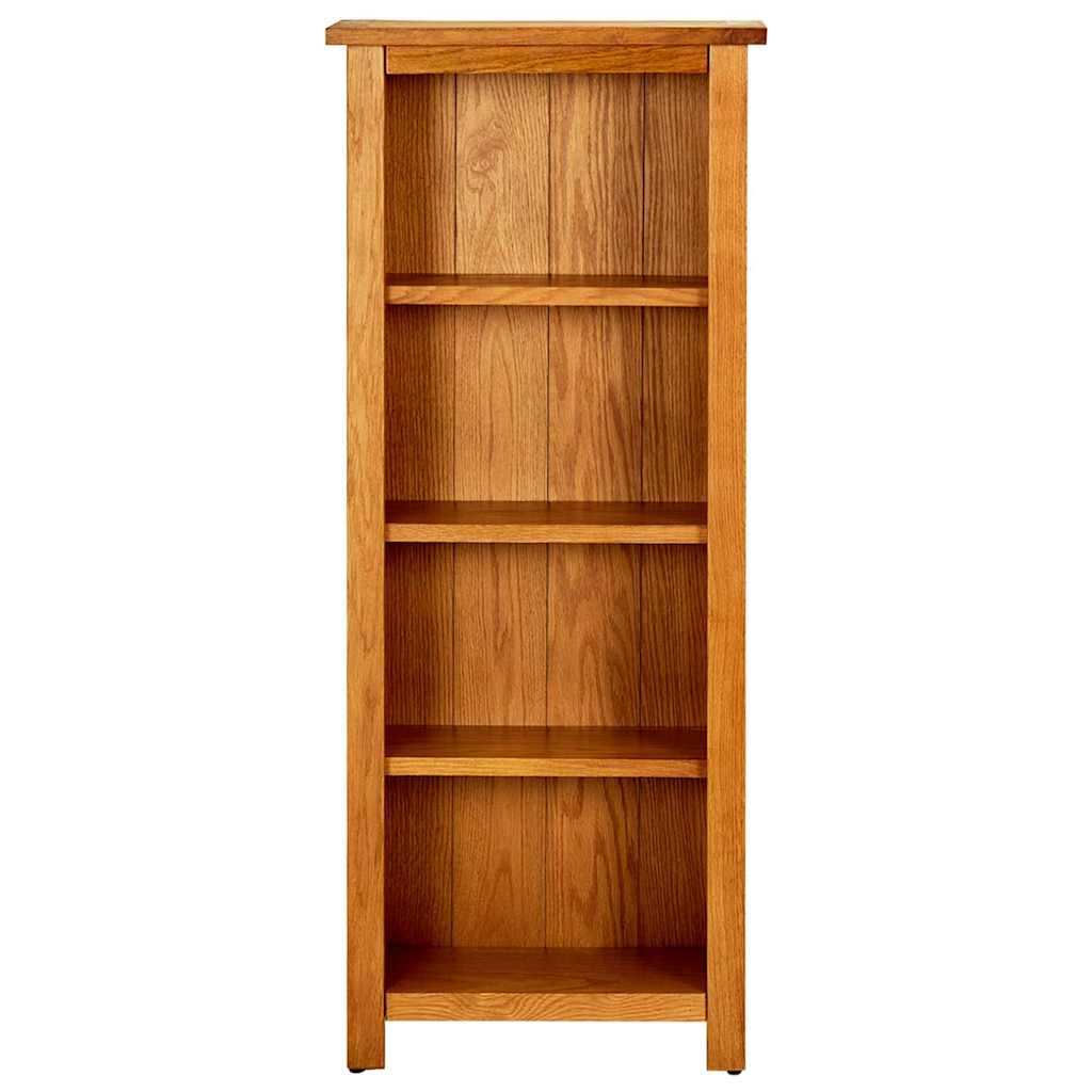 Vidaxl boekenkast met 4 schappen 45x22x110 cm massief eikenhout