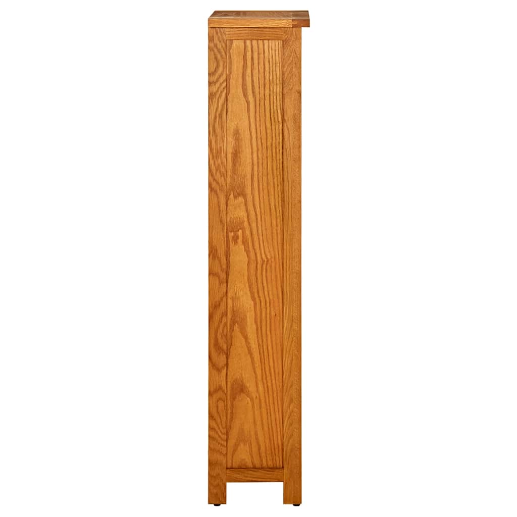 Vidaxl boekenkast met 4 schappen 45x22x110 cm massief eikenhout