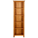 Vidaxl boekenkast met 5 schappen 45x22x140 cm massief eikenhout