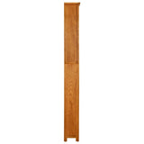 Vidaxl boekenkast met 7 schappen 60x22x200 cm massief eikenhout