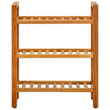 Vidaxl Shoe Rack med 3 hylder 50x27x60 cm solid eg